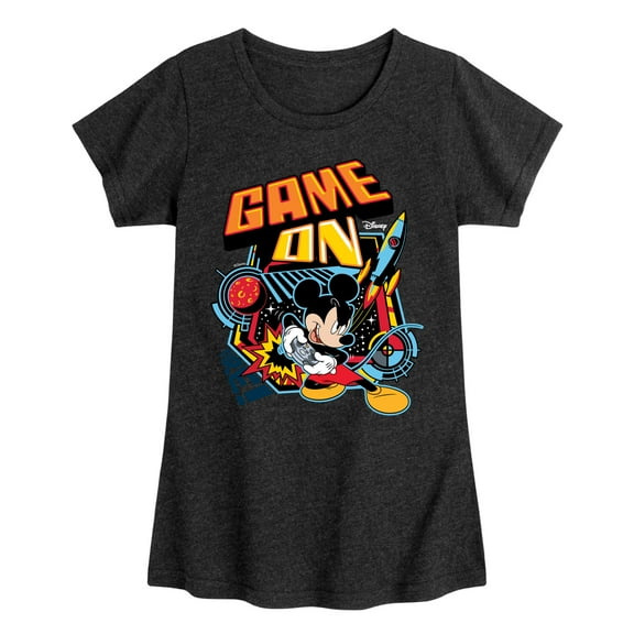 Disney - Mickey & Friends - Retro Gaming Mickey - Game On - Toddler And Youth Girls Short Sleeve Graphic T-Shirt