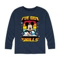 thumbnail image 1 of Disney - Mickey & Friends - Retro Gaming Mickey - I Got Skills - Toddler And Youth Long Sleeve Graphic T-Shirt, 1 of 5