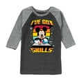 thumbnail image 1 of Disney - Mickey & Friends - Retro Gaming Mickey - I Got Skills - Toddler And Youth Raglan Graphic T-Shirt, 1 of 1