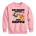 thumbnail image 1 of Disney - Mickey & Friends - Retro Style - Do What Makes You Happy - Toddler And Youth Long Sleeve Graphic T-Shirt, 1 of 4