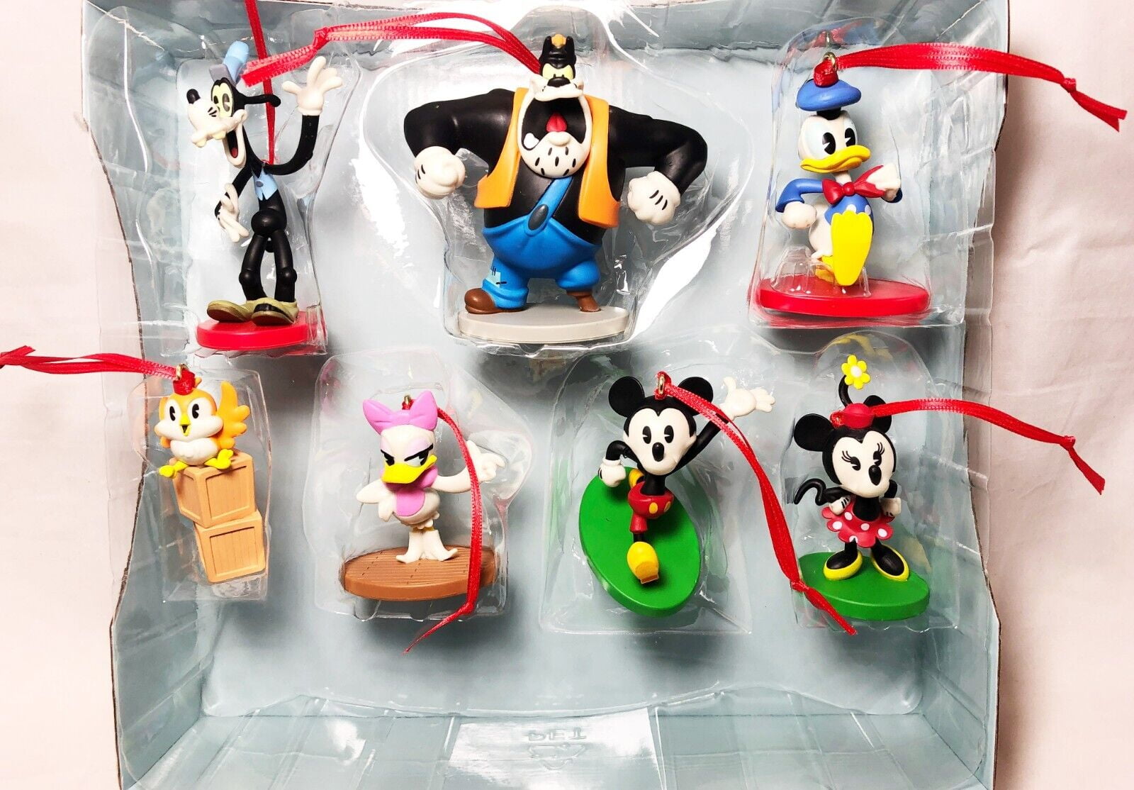 Disney Mickey and Friends Holiday Ornament Set, 7pc Collectible