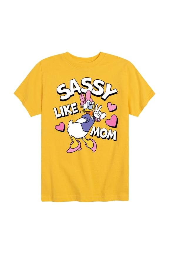 - Mickey & Friends - Sassy Like My Mom - Daisy - Toddler And Youth Short Sleeve Graphic T-Shirt