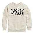 thumbnail image 1 of Disney - Mickey & Friends - Simple Original Mickey - Toddler And Youth Crewneck Fleece Sweatshirt, 1 of 5