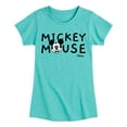 thumbnail image 1 of Disney - Mickey & Friends - Simple Original Mickey - Toddler And Youth Girls Short Sleeve Graphic T-Shirt, 1 of 5