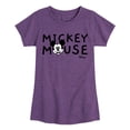 thumbnail image 1 of Disney - Mickey & Friends - Simple Original Mickey - Toddler And Youth Girls Short Sleeve Graphic T-Shirt, 1 of 5
