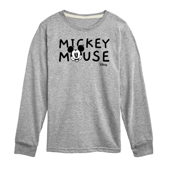 Disney - Mickey & Friends - Simple Original Mickey - Toddler And Youth Long Sleeve Graphic T-Shirt