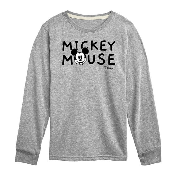 Disney - Mickey & Friends - Simple Original Mickey - Toddler And Youth Long Sleeve Graphic T-Shirt
