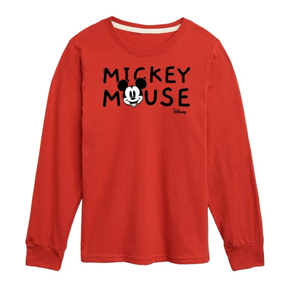 Disney - Mickey & Friends - Simple Original Mickey - Toddler And Youth Long Sleeve Graphic T-Shirt