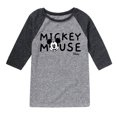 thumbnail image 1 of Disney - Mickey & Friends - Simple Original Mickey - Toddler And Youth Raglan Graphic T-Shirt, 1 of 4