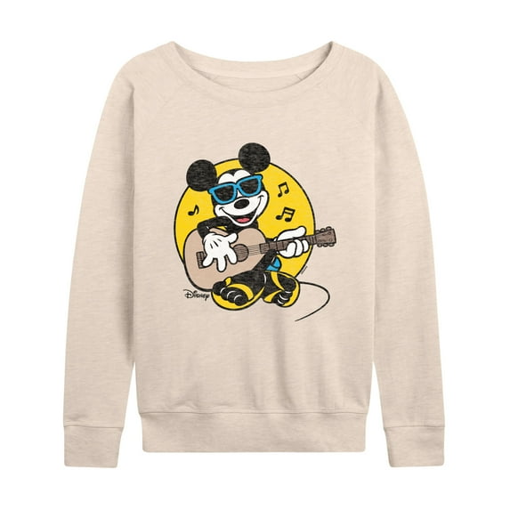 Disney - Mickey & Friends - Guitar, Flipflops & Sunglasses - Women's Lightweight French Terry Long Sleeve Shirt
