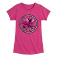 thumbnail image 1 of Disney - Mickey & Friends - Skater Girl - Retro Style - Checkered Circle - Toddler And Youth Girls Short Sleeve Graphic T-Shirt, 1 of 5