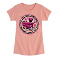 thumbnail image 1 of Disney - Mickey & Friends - Skater Girl - Retro Style - Checkered Circle - Toddler And Youth Girls Short Sleeve Graphic T-Shirt, 1 of 5