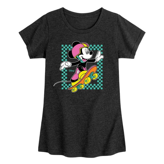 Disney - Mickey & Friends - Skater Out the Box - Toddler And Youth Girls Short Sleeve Graphic T-Shirt