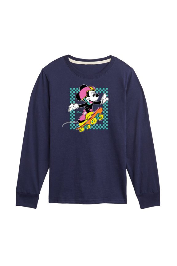 - Mickey & Friends - Skater Out the Box - Toddler And Youth Long Sleeve Graphic T-Shirt