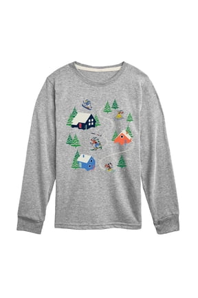 - Mickey Friends Ski Long Sleeve Graphic T-Shirt