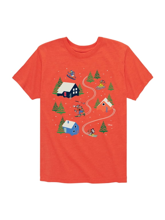 - Mickey Friends Ski Boys' Short Sleeve Graphic T-Shirt