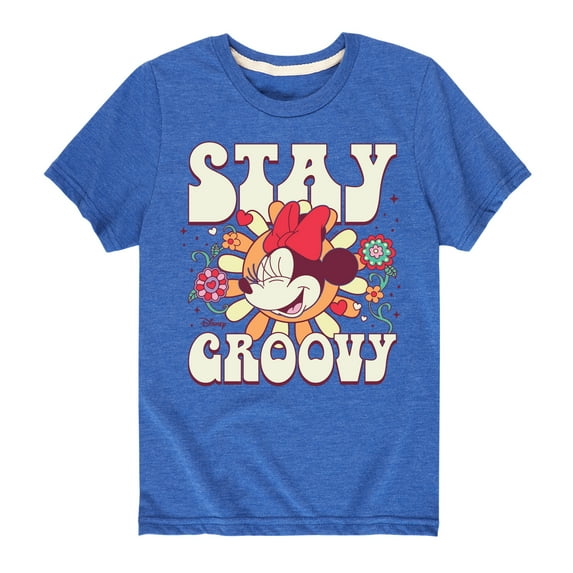 Disney - Mickey & Friends - Stay Groovy - Minnie - Toddler And Youth Short Sleeve Graphic T-Shirt