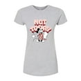 thumbnail image 1 of Disney - Mickey & Friends - Staying in for the Day - Not Today - Juniors Fitted Graphic T-Shirt, 1 of 5