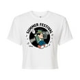 thumbnail image 1 of Disney - Mickey & Friends - Summer Festival - Dancing - Juniors Cropped Cotton Blend T-Shirt, 1 of 5