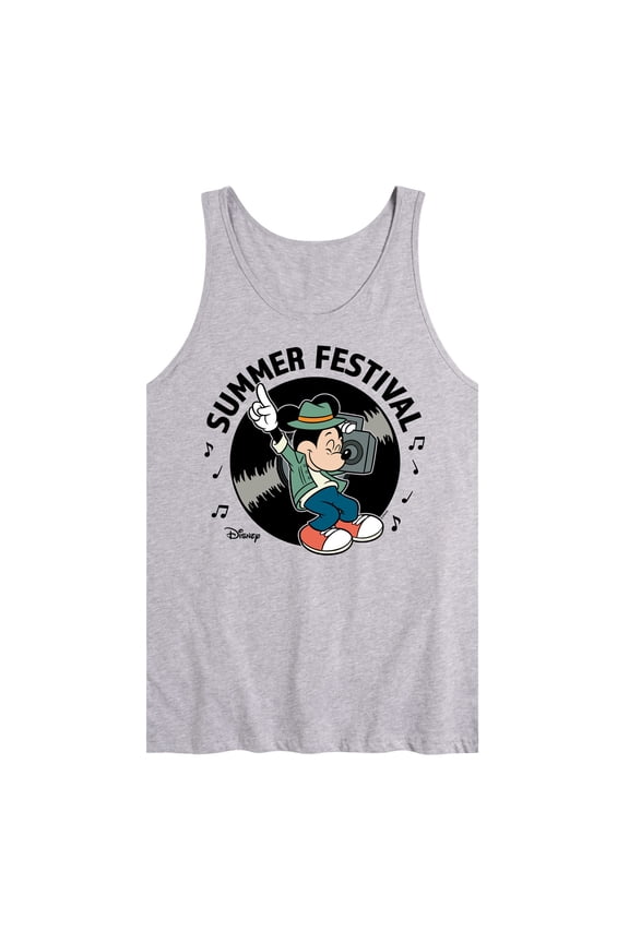 - Mickey & Friends - Summer Festival - Dancing - Men's Jersey Tank Top