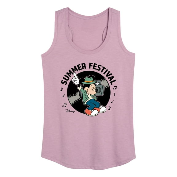 Disney - Mickey & Friends - Summer Festival - Dancing - Women's Racerback Tank Top