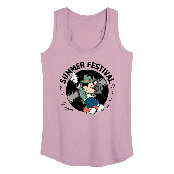 Disney - Mickey & Friends - Summer Festival - Dancing - Women's Racerback Tank Top