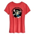 thumbnail image 1 of Disney - Mickey & Friends - Summer Festival - Dancing - Women's Short Sleeve Graphic T-Shirt, 1 of 5