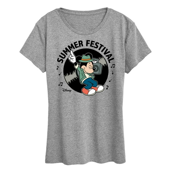 Disney - Mickey & Friends - Summer Festival - Dancing - Women's Short Sleeve Graphic T-Shirt