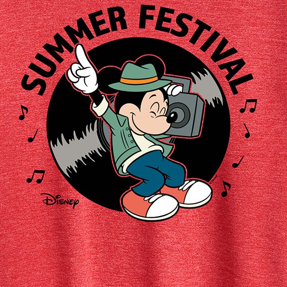 Disney - Mickey & Friends - Summer Festival - Dancing - Women's Short Sleeve Graphic T-Shirt