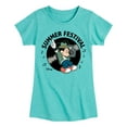 thumbnail image 1 of Disney - Mickey & Friends - Summer Music Festival - Toddler And Youth Girls Short Sleeve Graphic T-Shirt, 1 of 5