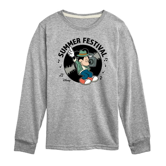 Disney - Mickey & Friends - Summer Music Festival - Toddler And Youth Long Sleeve Graphic T-Shirt