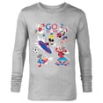 thumbnail image 1 of Disney Mickey & Friends Summer Sports Let the Games Begin- Long Sleeve T-Shirt for Men - Customized-Athletic Heather, 1 of 5