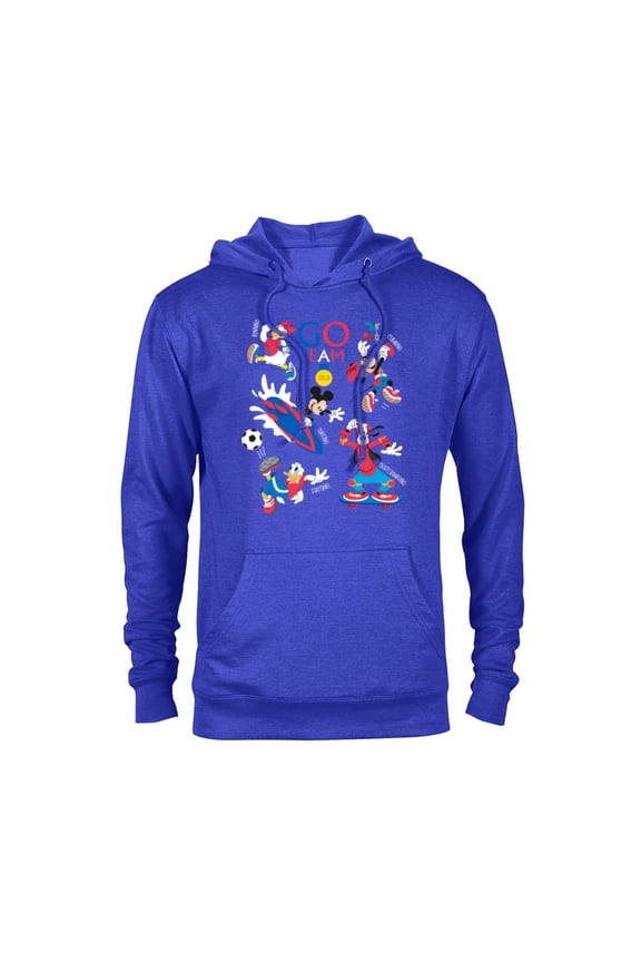 Mickey & Friends Summer Sports Let the Games Begin- Pullover Hoodie for Adults - Customized-Royal