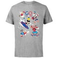 thumbnail image 1 of Disney Mickey & Friends Summer Sports Let the Games Begin- Short Sleeve Cotton T-Shirt for Adults - Customized-Athletic Heather, 1 of 5
