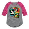 thumbnail image 1 of Disney - Mickey Friends Sunglasses - Toddler & Youth Girls Raglan Graphic T-Shirt, 1 of 4