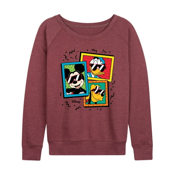 Disney - Mickey Friends Sunglasses - Women's Lightweight French Terry Long Sleeve Shirt