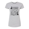 thumbnail image 1 of Disney - Mickey & Friends - The Big Apple with Minnie & Mickey - 5th Avenue - Juniors Fitted Graphic T-Shirt, 1 of 5