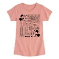 thumbnail image 1 of Disney - Mickey & Friends - The Big Apple with Minnie & Mickey - 5th Avenue - Toddler And Youth Girls Short Sleeve Graphic T-Shirt, 1 of 5