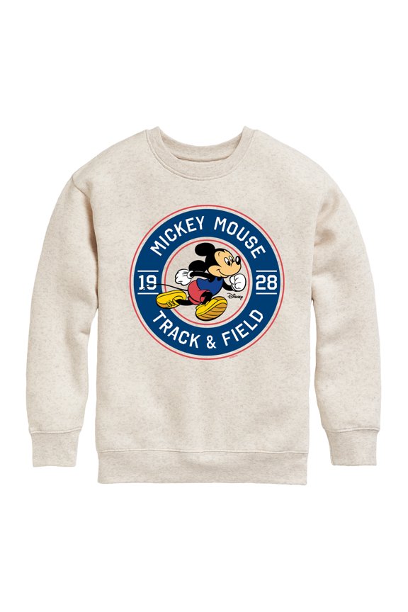 - Mickey & Friends - Track & Field - Runner Mickey - Toddler And Youth Crewneck Fleece Sweatshirt