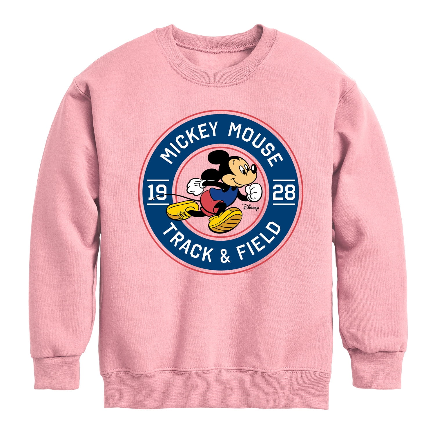Disney - Mickey & Friends - Track & Field - Runner Mickey - Toddler And Youth Crewneck Fleece Sweatshirt