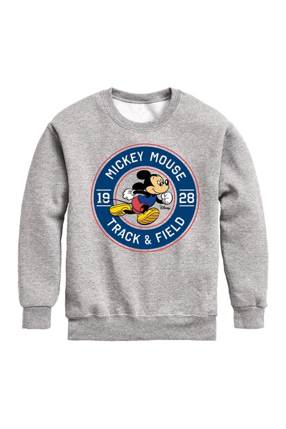 - Mickey & Friends - Track & Field - Runner Mickey - Toddler And Youth Crewneck Fleece Sweatshirt