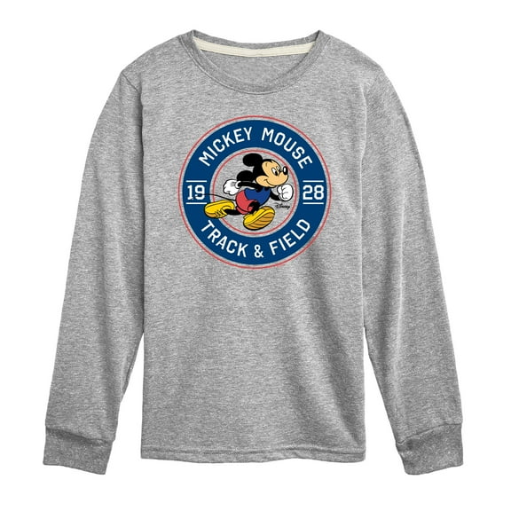 Disney - Mickey & Friends - Track & Field - Runner Mickey - Toddler And Youth Long Sleeve Graphic T-Shirt