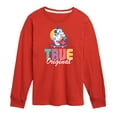 thumbnail image 1 of Disney - Mickey & Friends - True Original - Skater Mickey - Toddler And Youth Long Sleeve Graphic T-Shirt, 1 of 5