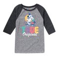 thumbnail image 1 of Disney - Mickey & Friends - True Original - Skater Mickey - Toddler And Youth Raglan Graphic T-Shirt, 1 of 4