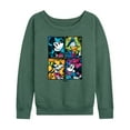thumbnail image 1 of Disney - Mickey Friends Urban Grid - Women's Lightweight French Terry Long Sleeve Shirt, 1 of 5