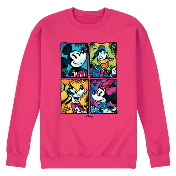 Disney - Mickey Friends Urban - Men's Crew Neck Fleece Pullover