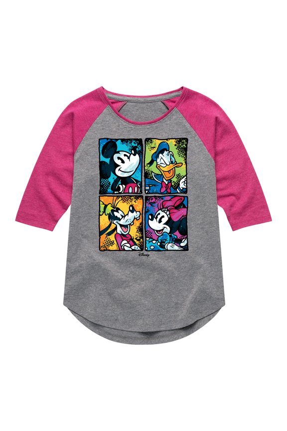 - Mickey Friends Urban - Toddler & Youth Girls Raglan Graphic T-Shirt