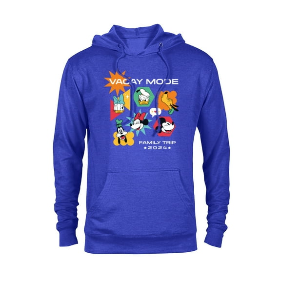 Disney Mickey & Friends Vacay Mode Family Trip Vacation 2024 - Pullover Hoodie for Adults - Customized-Royal
