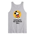 thumbnail image 1 of Disney - Mickey & Friends - Waiting for the Weekend Like - Whistling Music - Men's Jersey Tank Top, 1 of 4