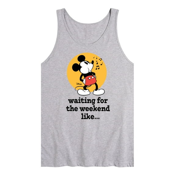 Disney - Mickey & Friends - Waiting for the Weekend Like - Whistling Music - Men's Jersey Tank Top